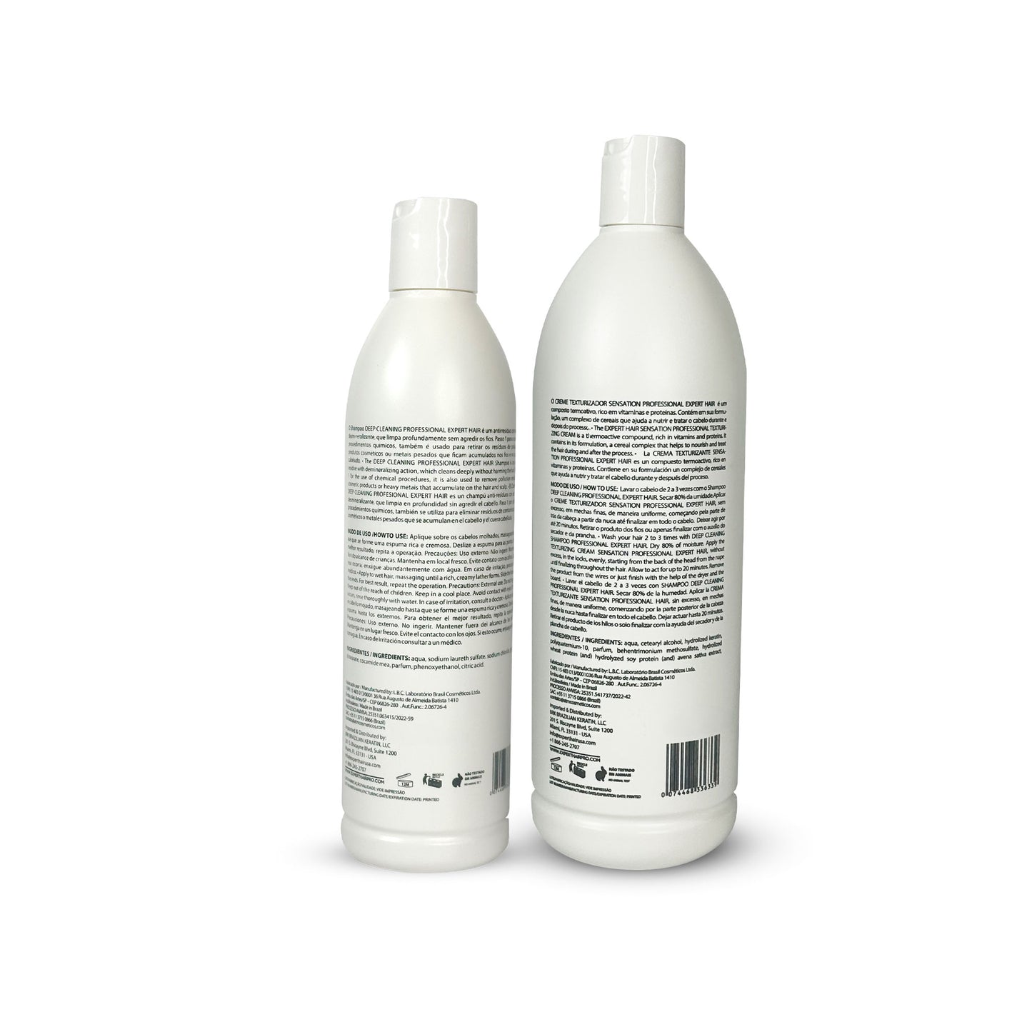 Expert Hair Perfect Straightening Kit - Deep Cleansing Shampoo and Sensation Texturizing Cream