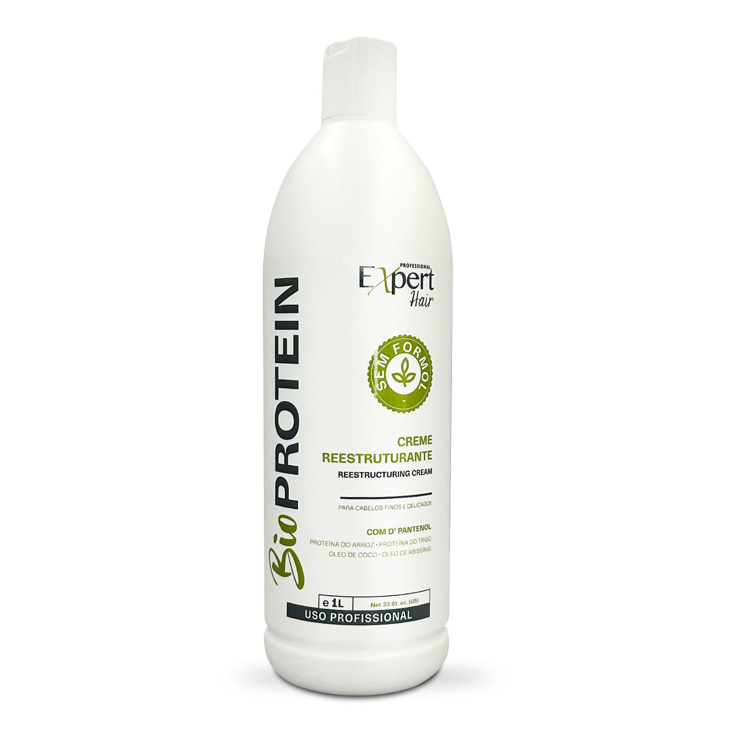 Expert Hair Bio Protein Crema Reestructurante Orgánica para Cabello Fino y Delicado 1L/33.8 fl.oz