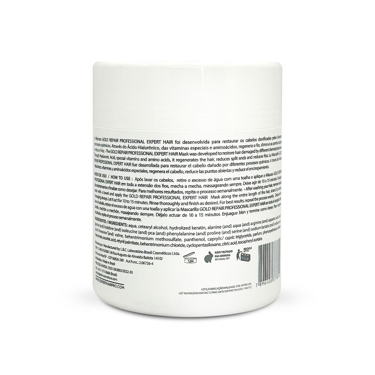 Expert Hair Gold Repair Mascarilla Restauradora 500g/17.63oz