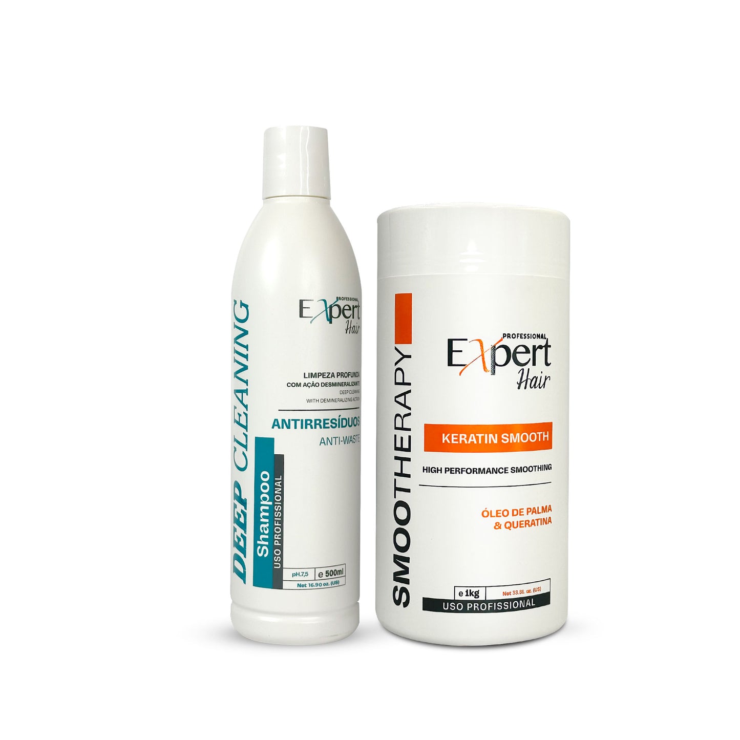 Expert Hair BotoExpert Kit - Keratin Smooth Restructuring Cream + Anti-residue Shampoo