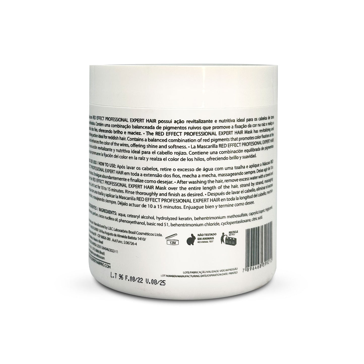 Rímel Expert Hair Rojo 500g/17.63oz
