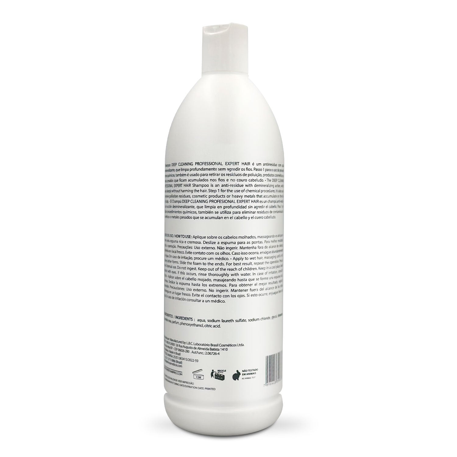 Expert Hair Champú Limpieza Profunda con Acción Desmineralizante 1L/33.8 fl.oz